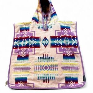 Pendleton Aztec multicolor boho kids towel cover up